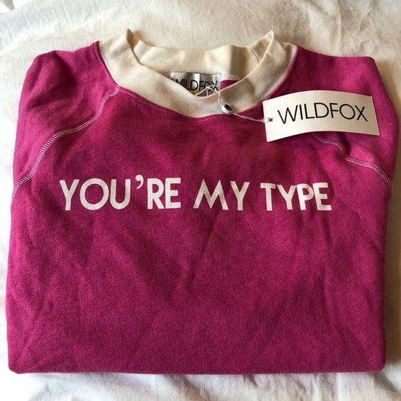 NWT Wild Fox your my type sweatshirt size Small - Picture 1 of 4